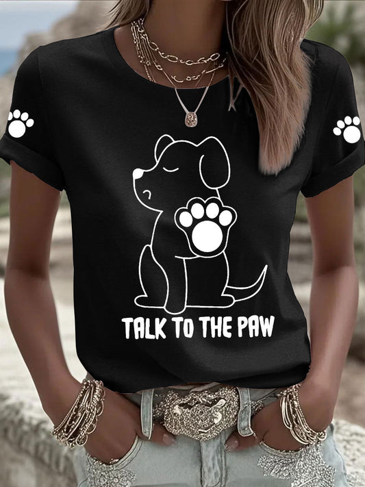 T-shirts Femme 'Talk to the Paw'