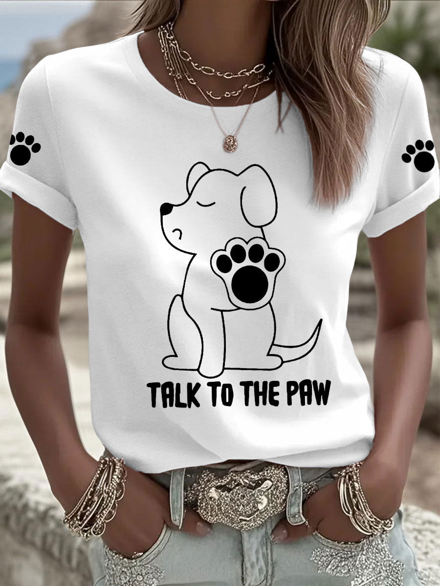 T-shirts Femme 'Talk to the Paw'