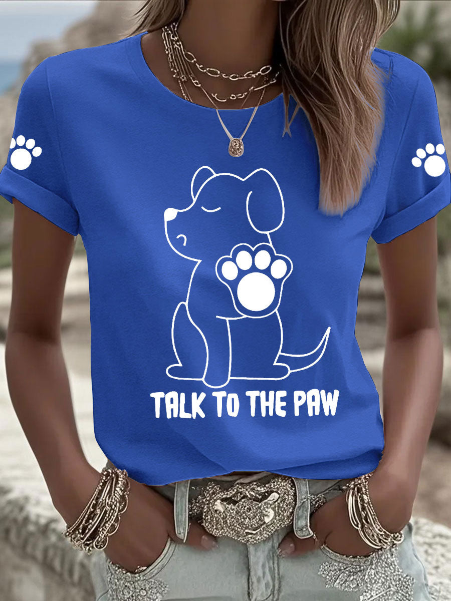 T-shirts Femme 'Talk to the Paw'