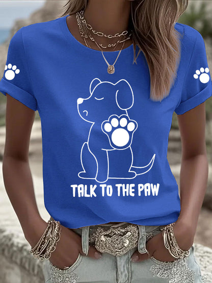 T-shirts Femme 'Talk to the Paw'