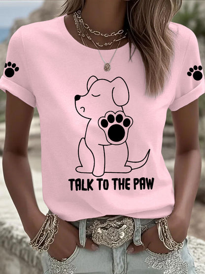 T-shirts Femme 'Talk to the Paw'
