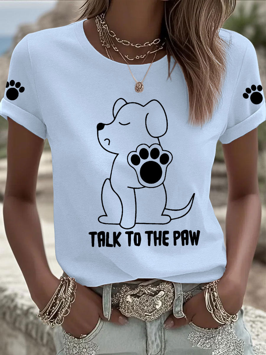 T-shirts Femme 'Talk to the Paw'