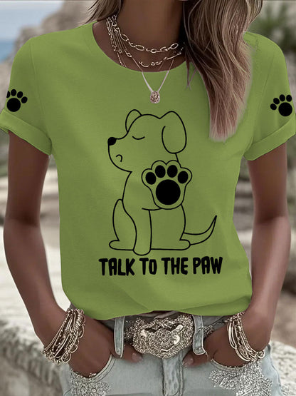 T-shirts Femme 'Talk to the Paw'
