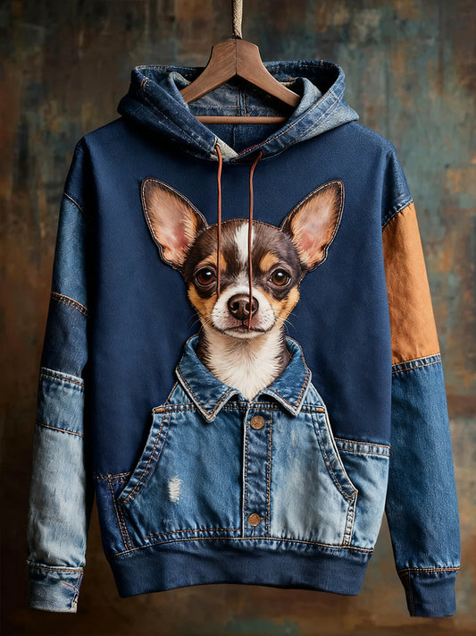 Unisexe Animal Art Print Casual Vintage Hoodie
