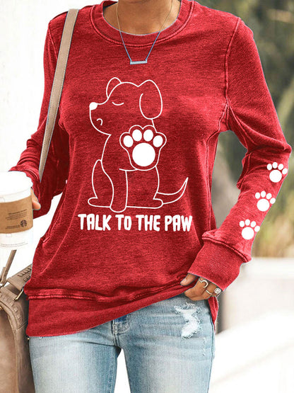 Sweatshirts Talk to the Paw pour femmes
