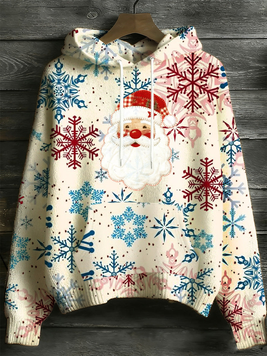 Pull imprimé art à manches longues de Noël pour femmes