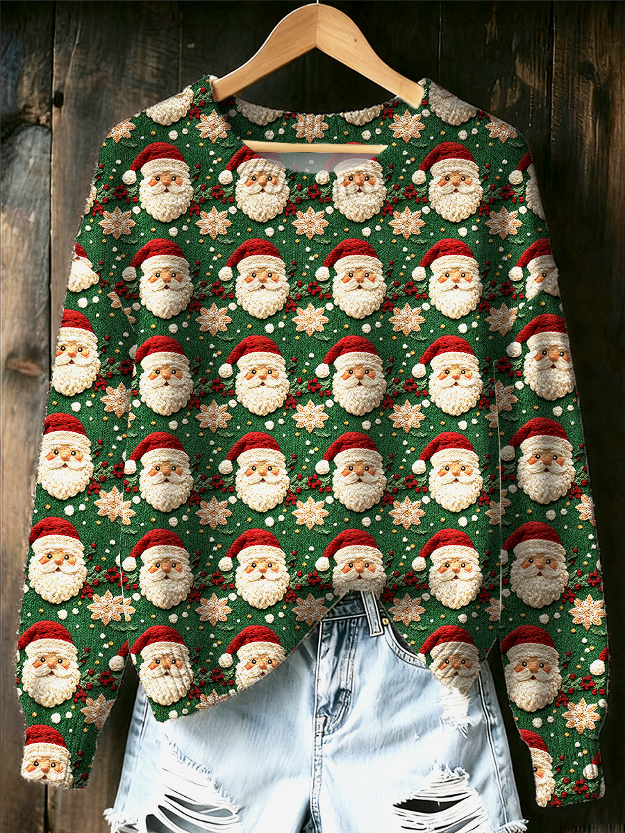 Chandail décontracté en vrac pour femmes Christmas Vibe