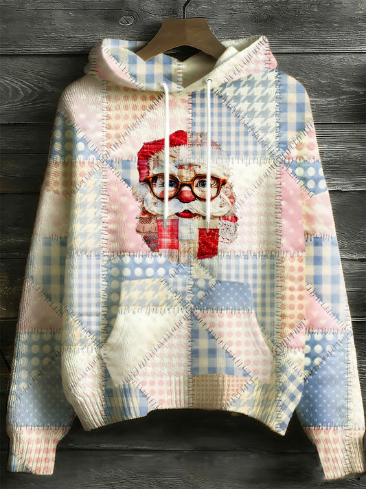 Pull imprimé art à manches longues de Noël pour femmes