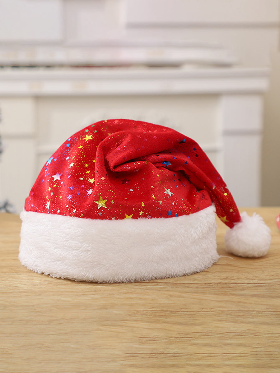 Chapeau de Noël en peluche unisexe