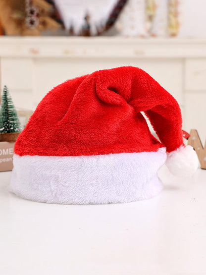 Chapeau de Noël en peluche unisexe