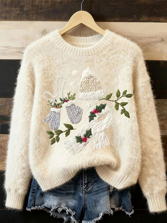 Haut décontracté à imprimé de Noël pour femmes