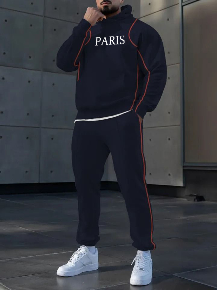 Hoodie occasionnel des hommes et l'ensemble de pantalon