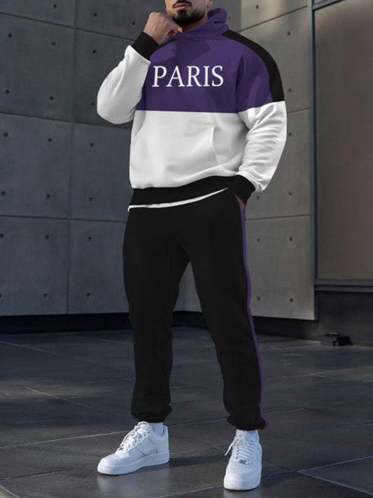 Hoodie occasionnel des hommes et l'ensemble de pantalon