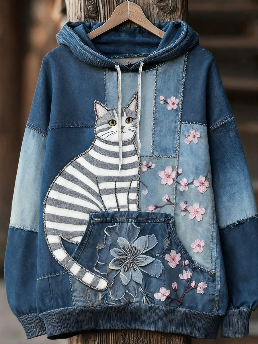 Unisexe Animal Art Print Casual Vintage Hoodie