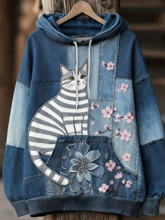 Unisexe Animal Art Print Casual Vintage Hoodie