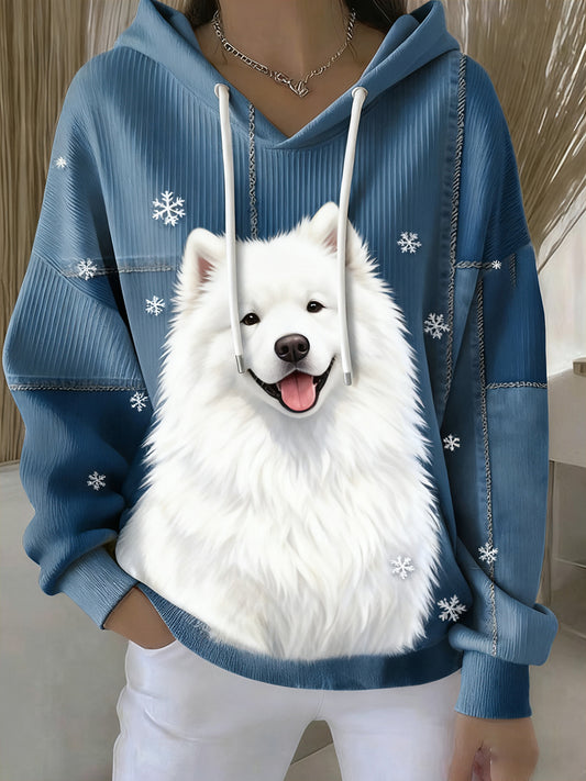 Vintage Animal Art Print à capuche rétro décontracté pour femmes