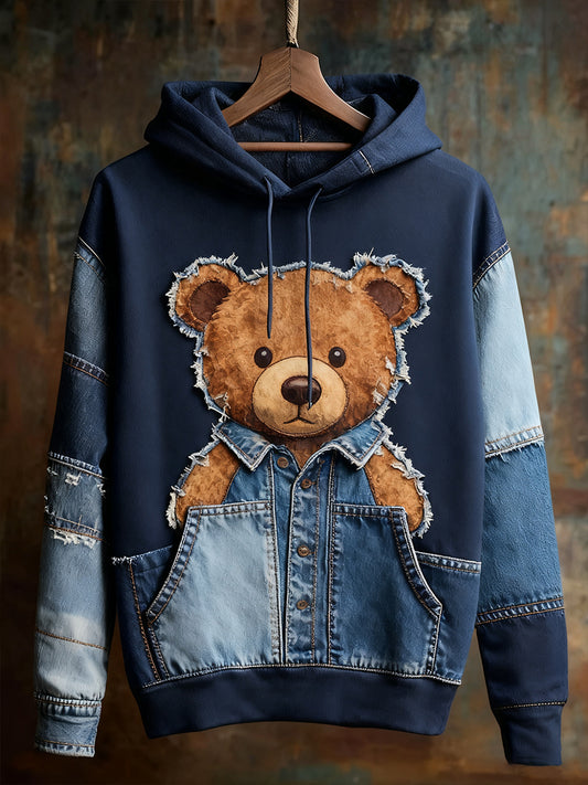 Unisexe Animal Art Print Casual Vintage Hoodie