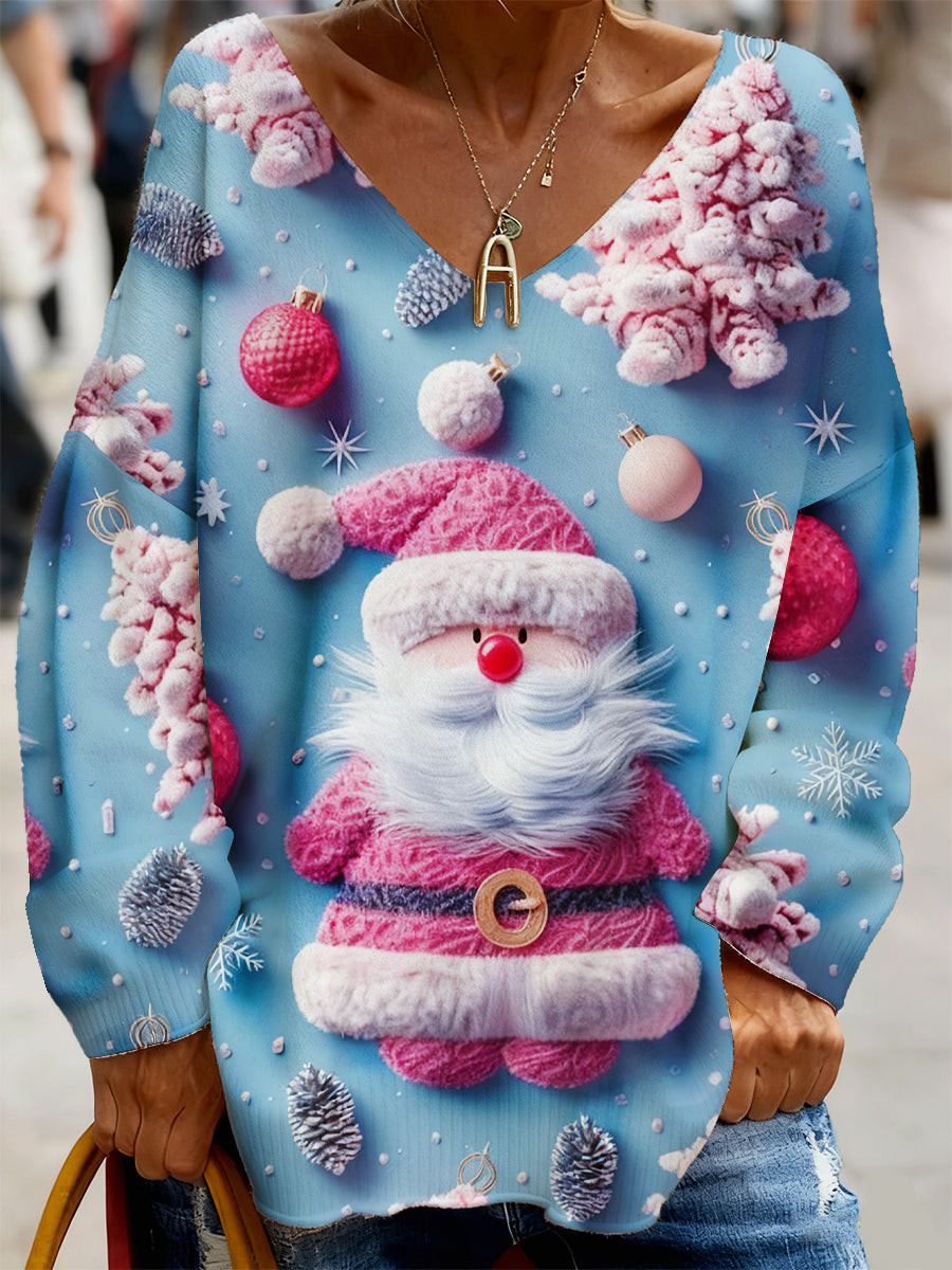 Noël des femmes ample-Fit Casual ras du cou Sweatshirt