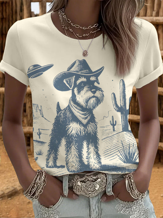 T-shirts Western Schnauzer pour femmes