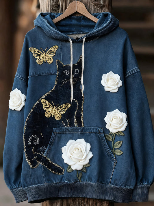 Unisexe Animal Art Print Casual Vintage Hoodie