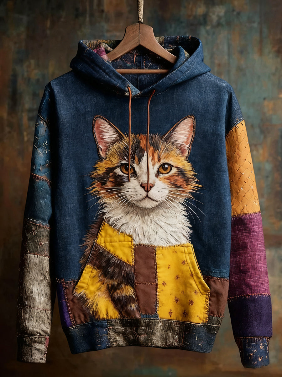 Unisexe Animal Art Print Casual Vintage Hoodie
