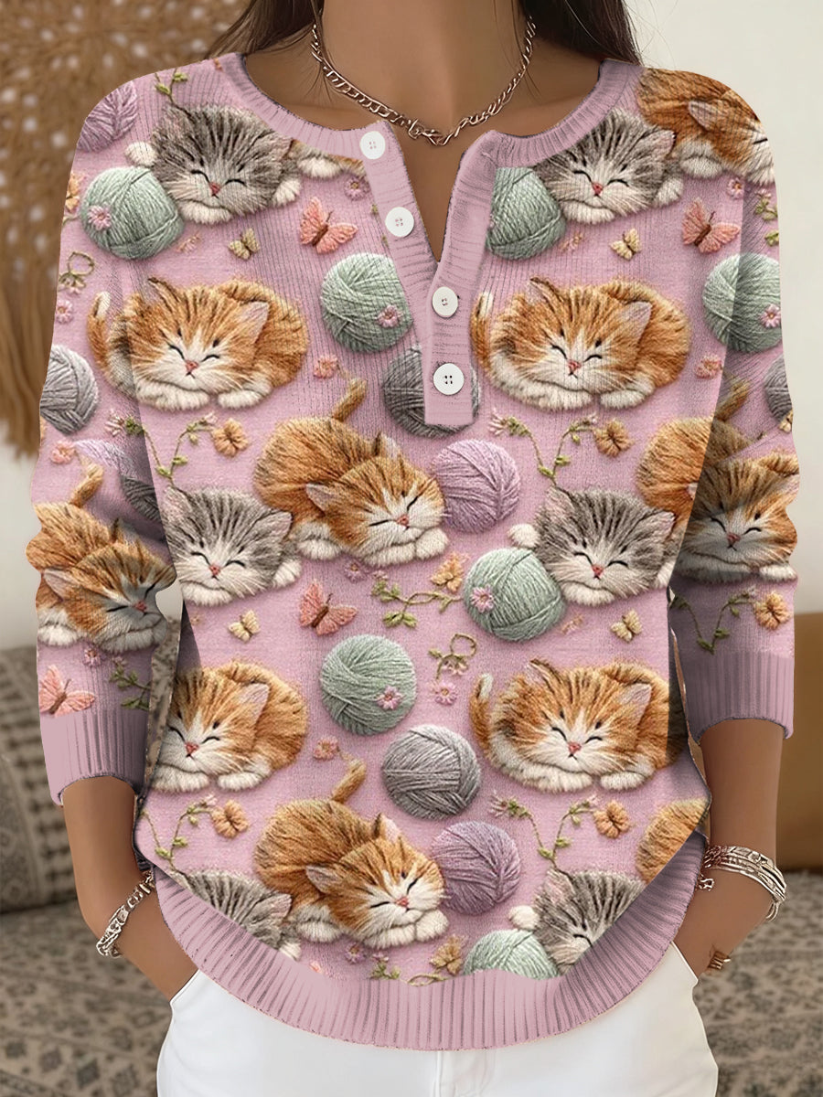 Haut Cats Art Print Femme