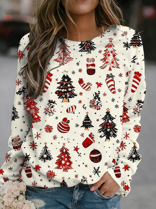 Top Décontracté à Manches Longues Femme