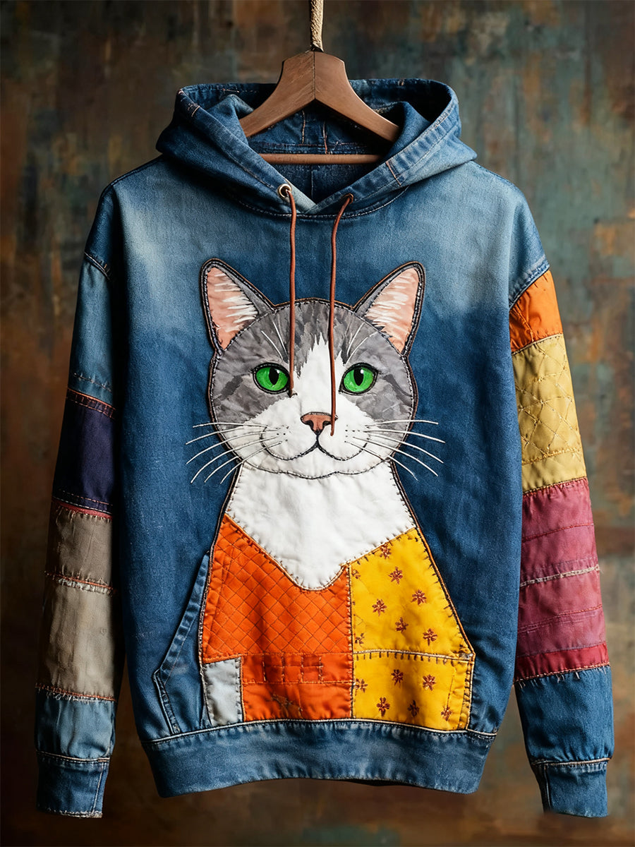 Unisexe Animal Art Print Casual Vintage Hoodie