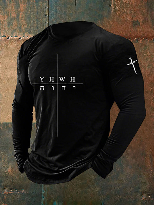 T-shirt décontracté Faith Print pour hommes