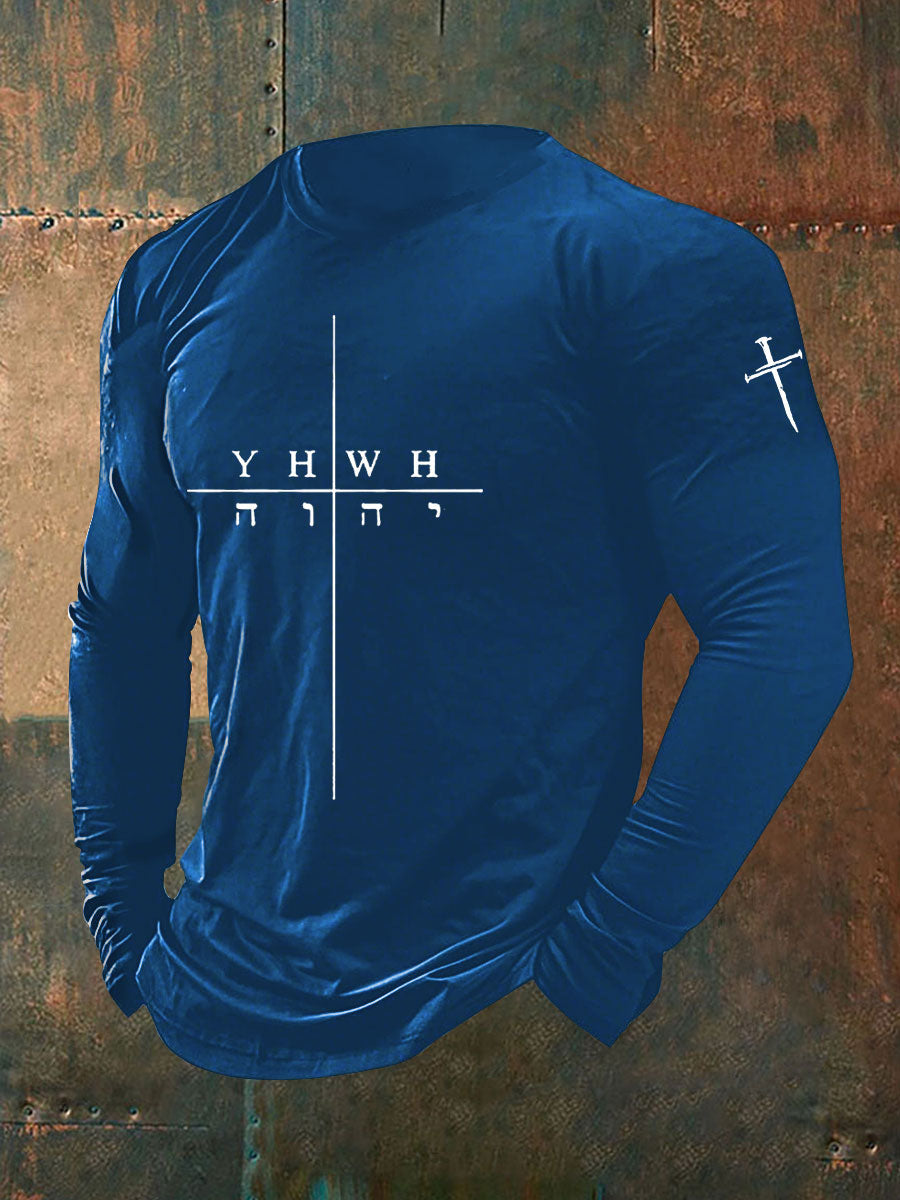 T-shirt décontracté Faith Print pour hommes