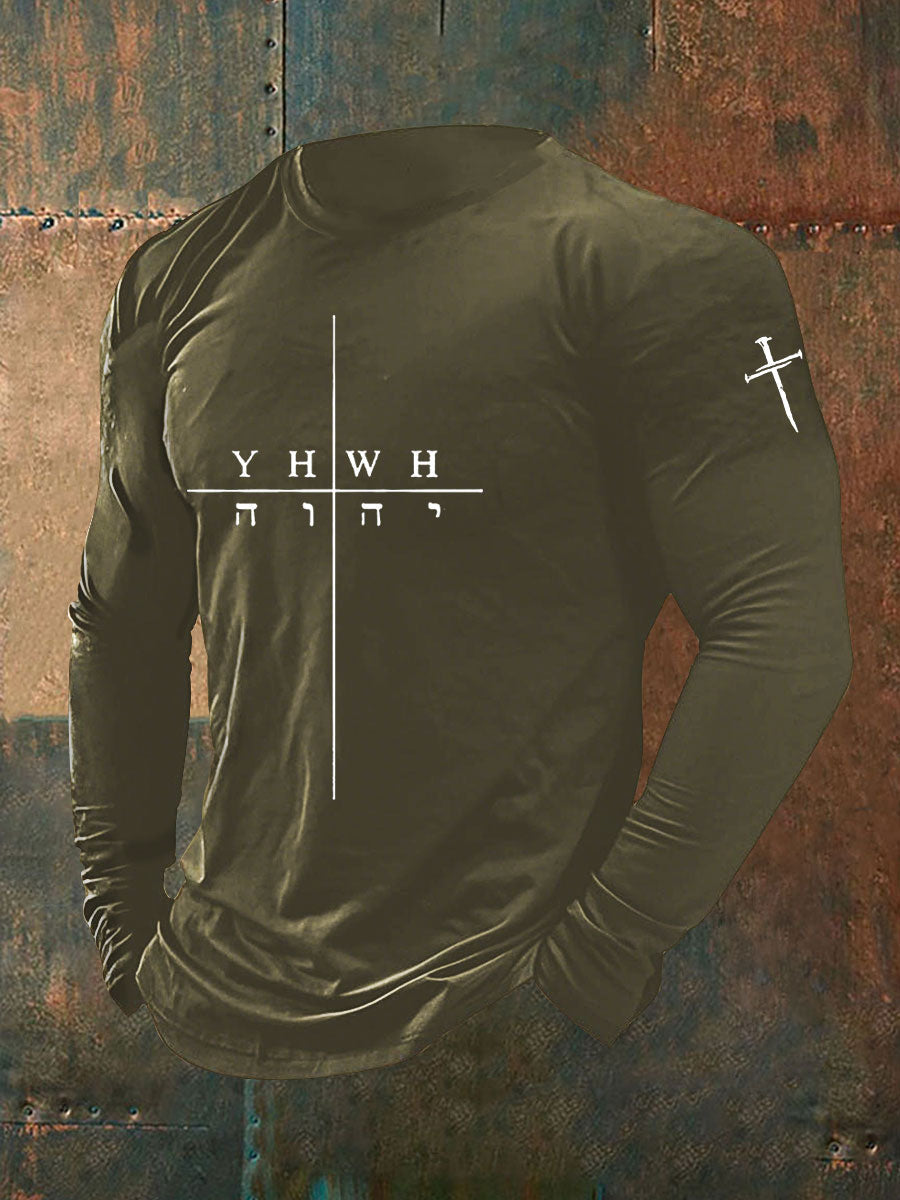 T-shirt décontracté Faith Print pour hommes