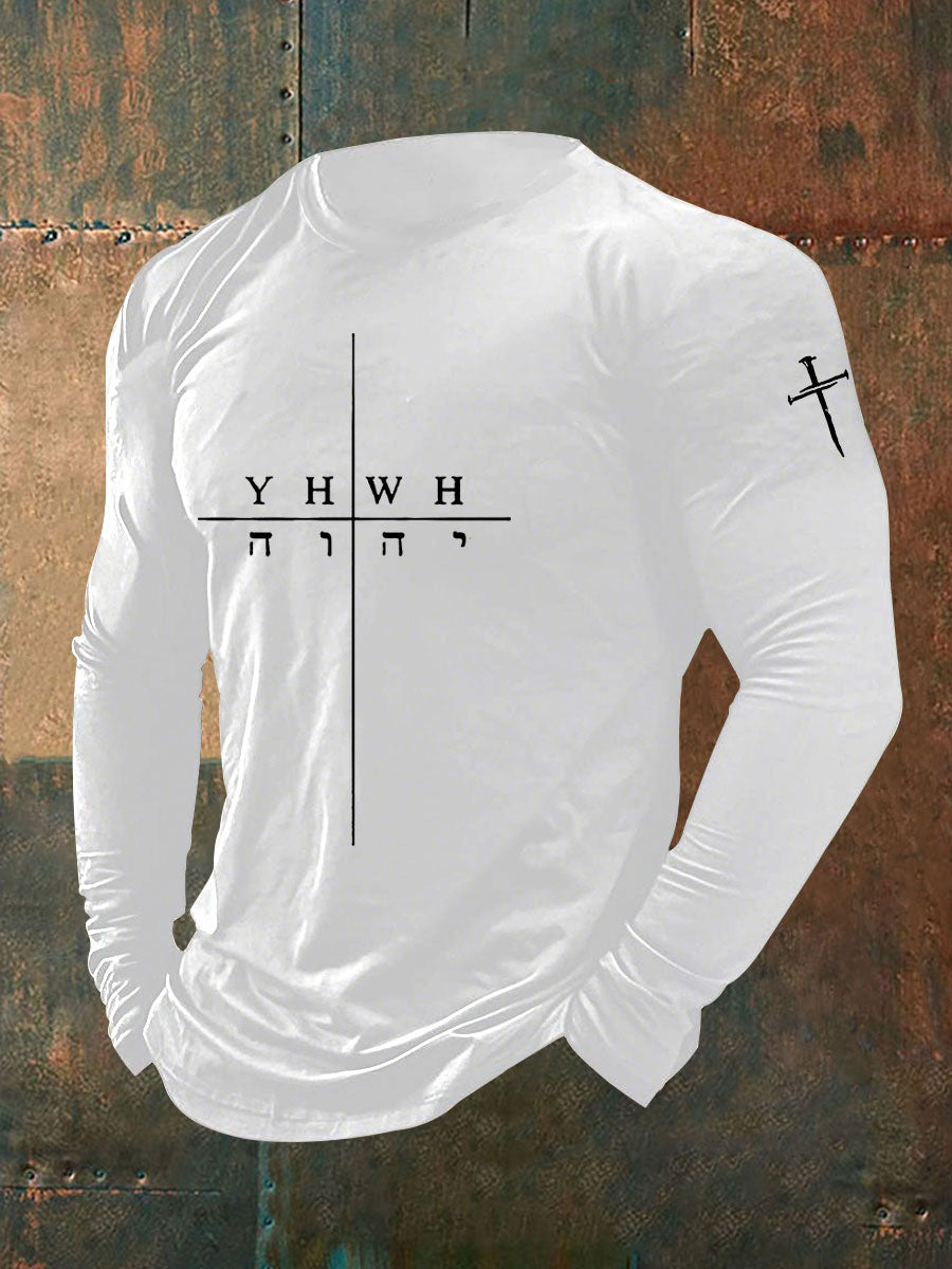 T-shirt décontracté Faith Print pour hommes
