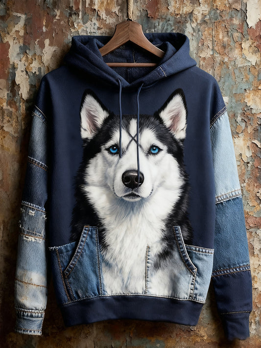 Unisexe Animal Art Print Casual Vintage Hoodie