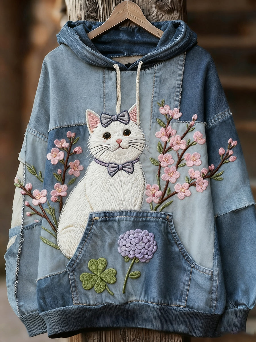 Unisexe Animal Art Print Casual Vintage Hoodie