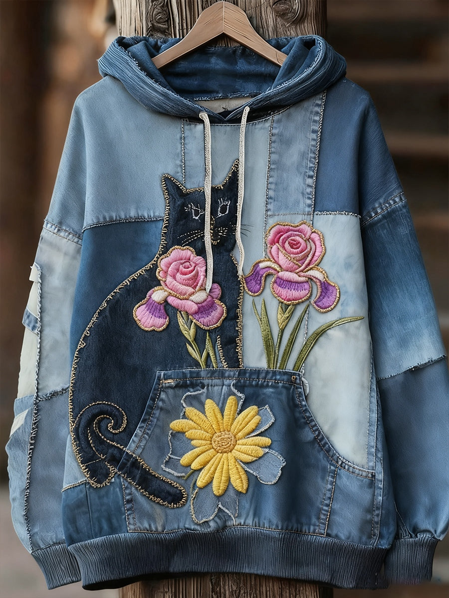 Unisexe Animal Art Print Casual Vintage Hoodie