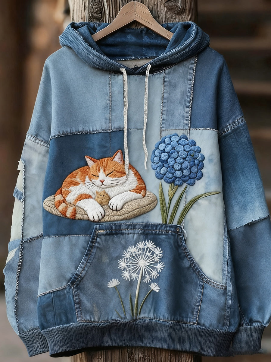 Unisexe Animal Art Print Casual Vintage Hoodie