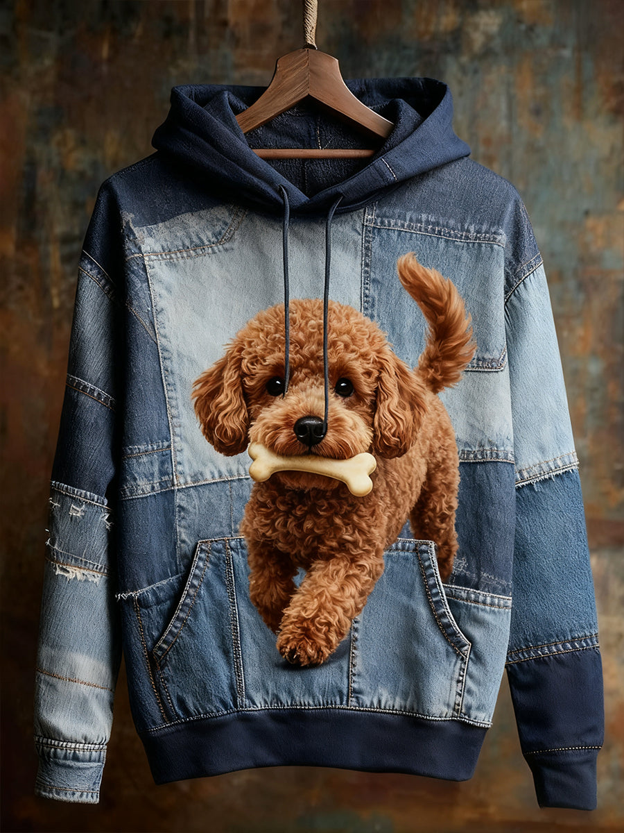 Unisexe Animal Art Print Casual Vintage Hoodie