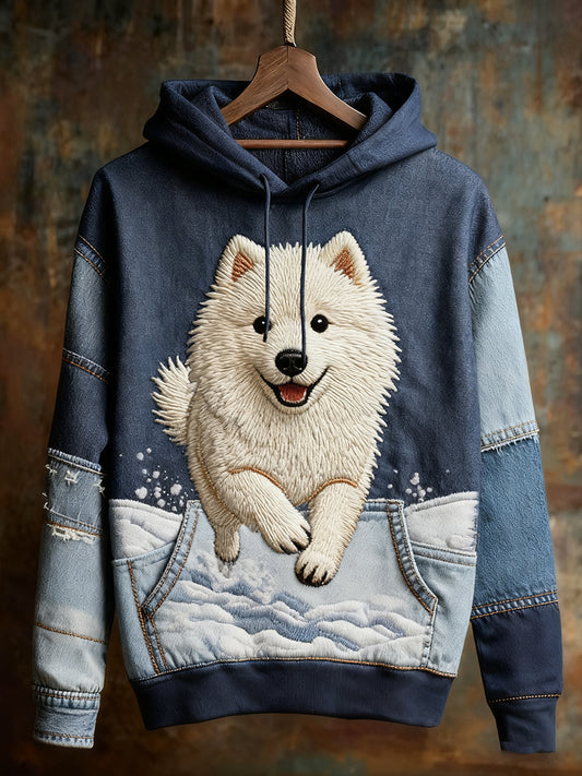 Unisexe Animal Art Print Casual Vintage Hoodie