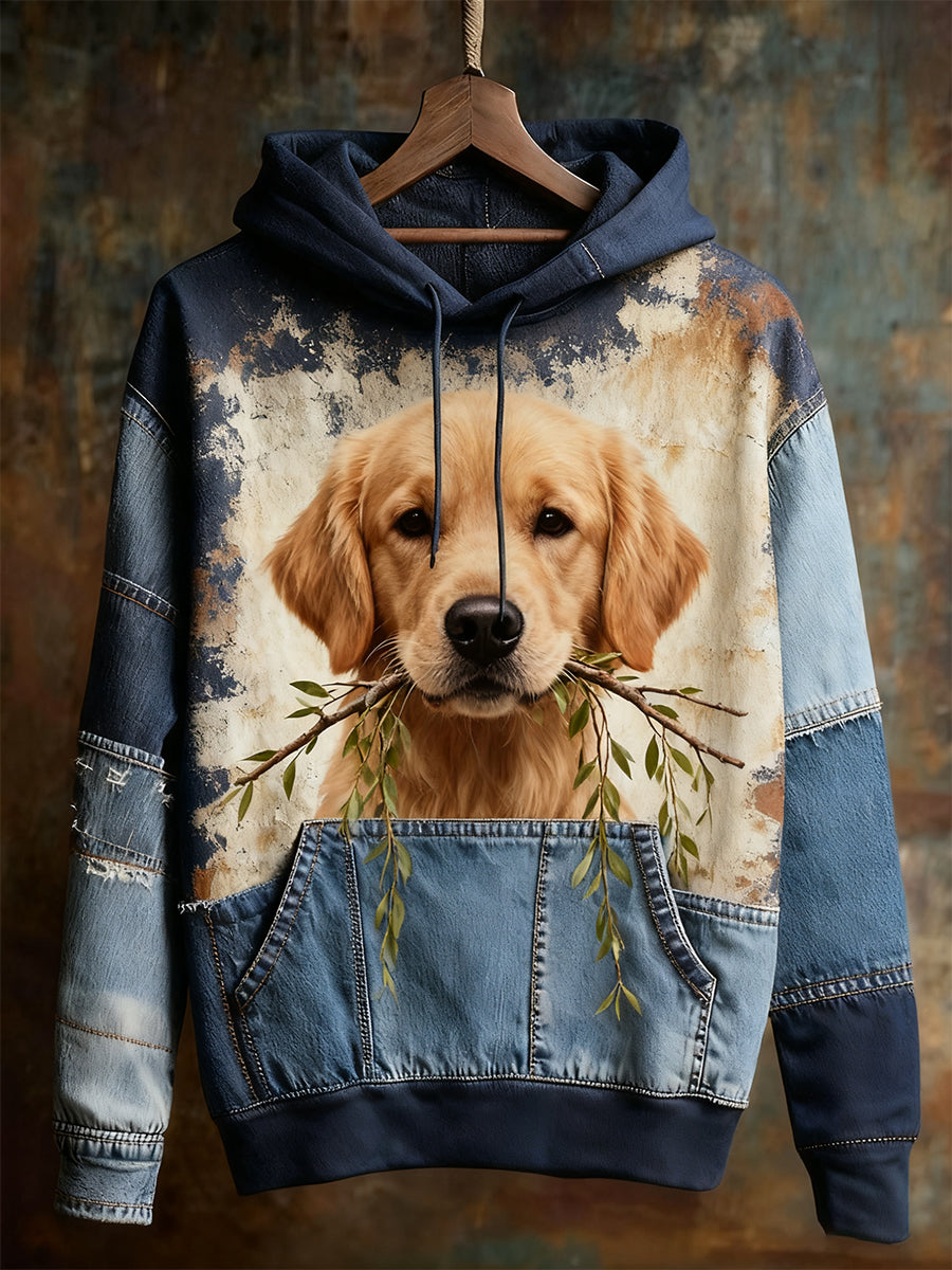 Unisexe Animal Art Print Casual Vintage Hoodie