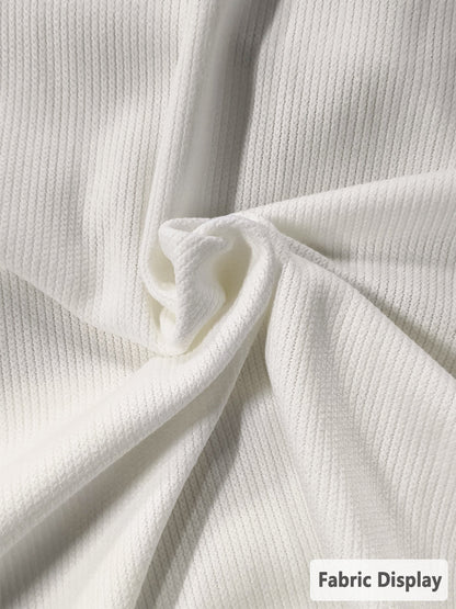 Les femmes esus est la raison du sweat-shirt côtelé à col rond croisé de la saison