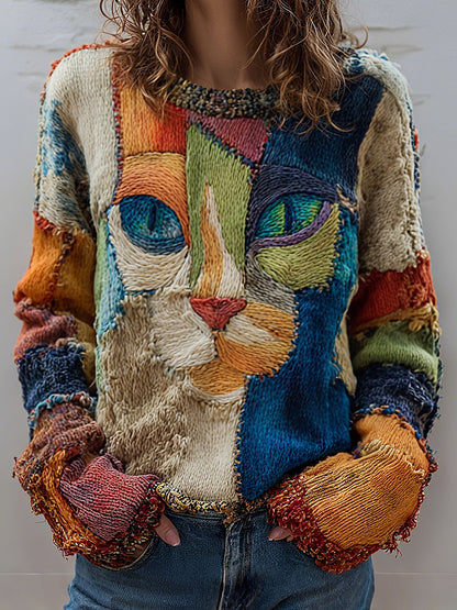 Tops Cat Print Femme