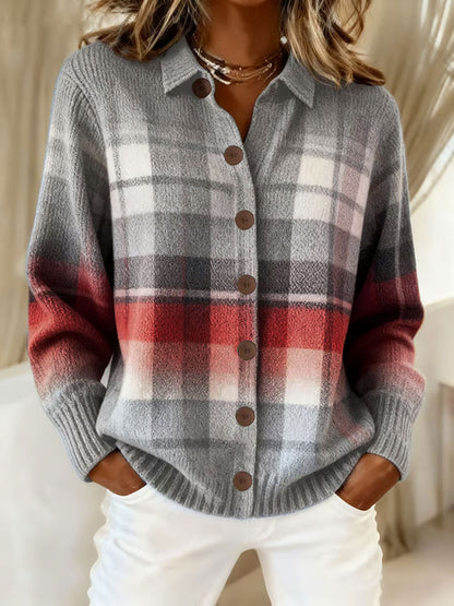 L'art d'automne des femmes a imprimé des hauts occasionnels