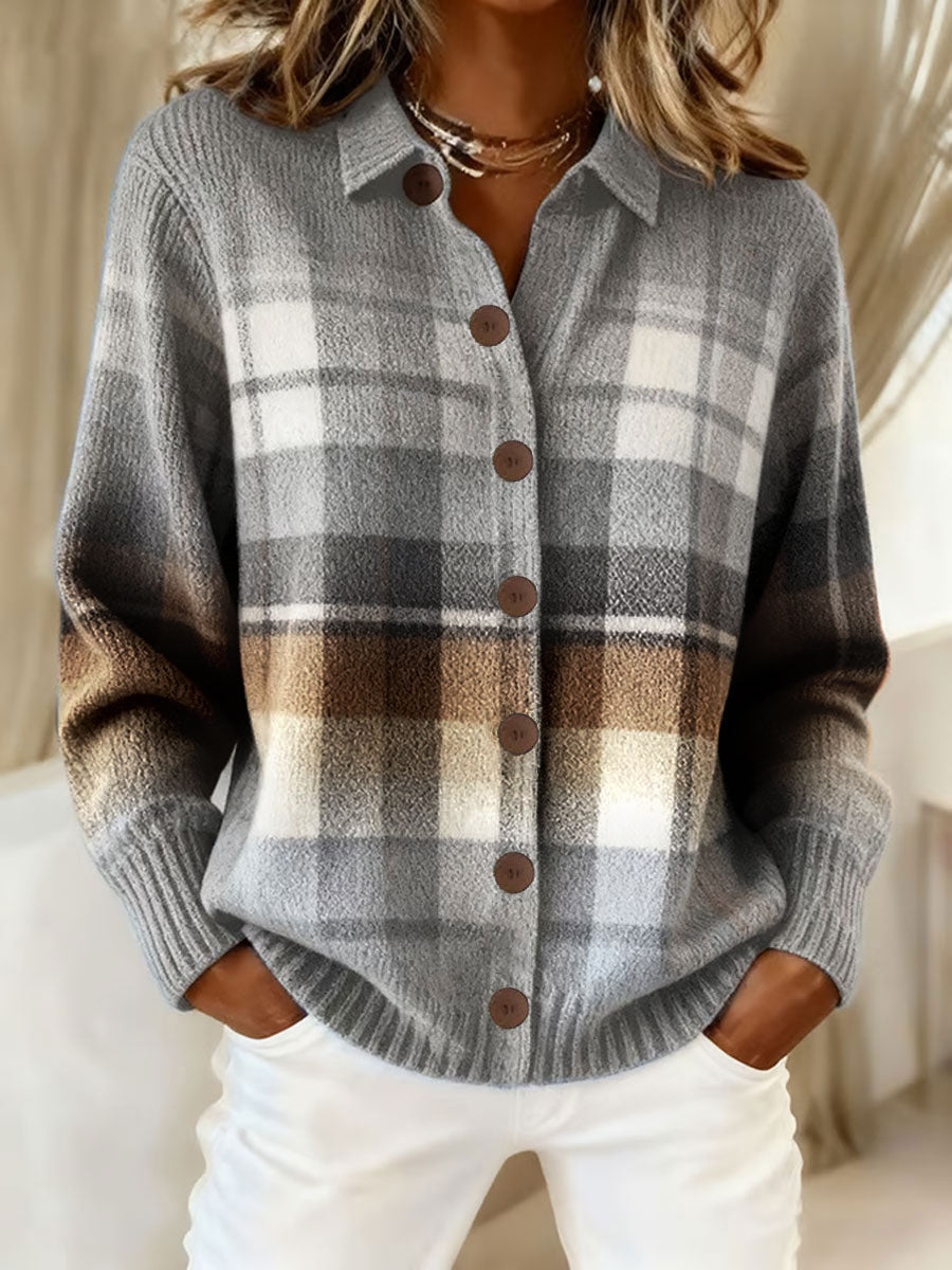 L'art d'automne des femmes a imprimé des hauts occasionnels