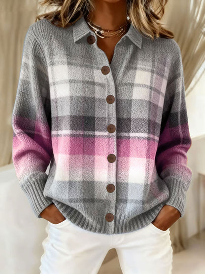 L'art d'automne des femmes a imprimé des hauts occasionnels