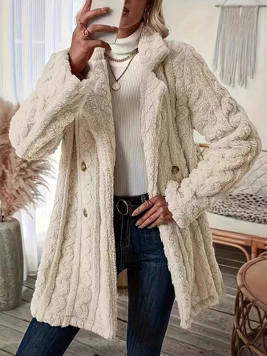 Manteau chaud en peluche pour femmes