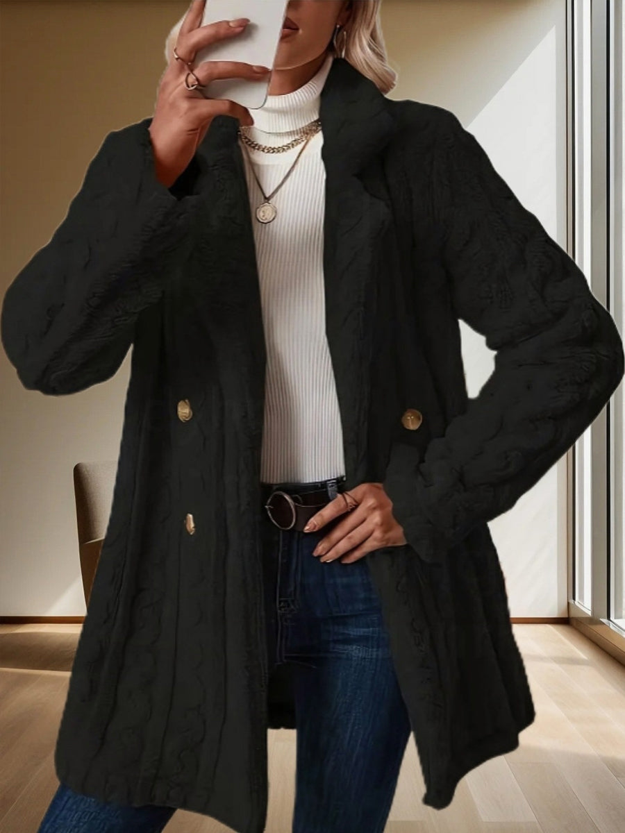 Manteau chaud en peluche pour femmes