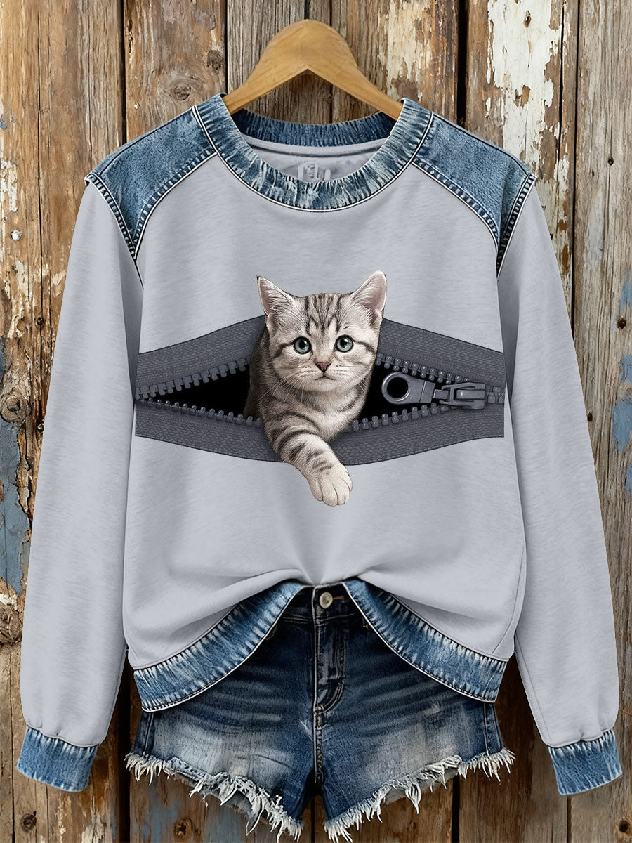 Sweatshirts chat pour femmes