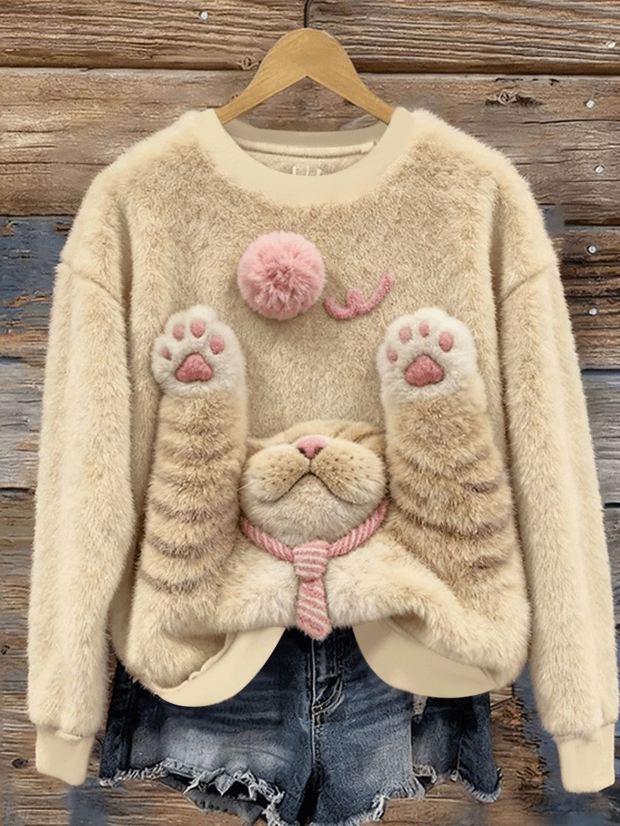 Sweat à capuche en flanelle pour femmes