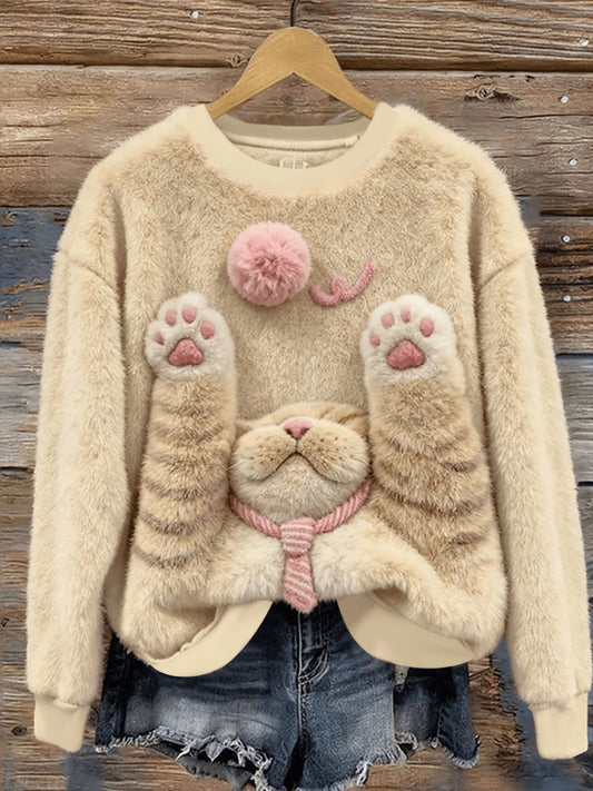 Sweat à capuche en flanelle pour femmes