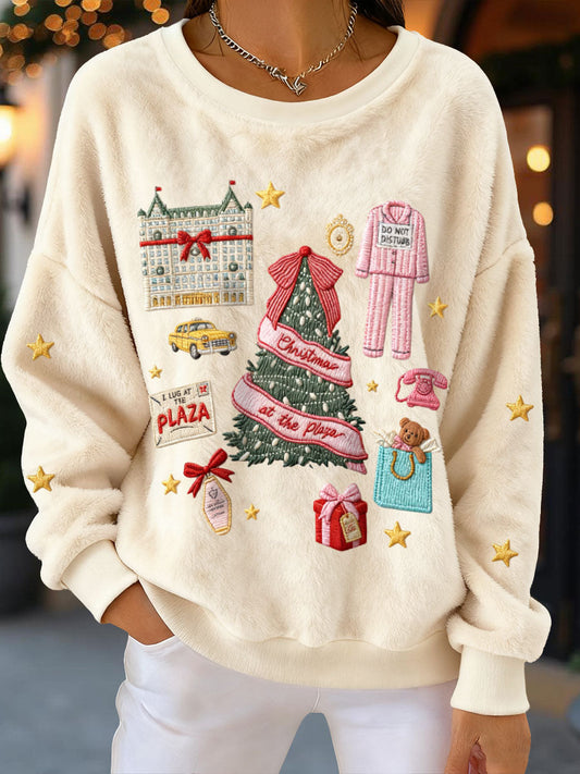 Sweatshirts en flanelle de Noël pour femmes